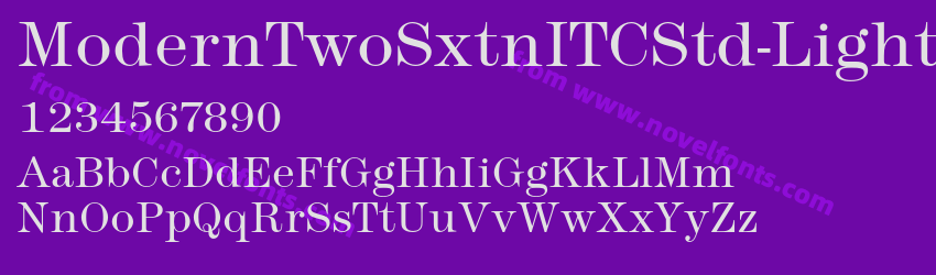 ModernTwoSxtnITCStd-LightPreview