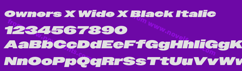 Owners X Wide X Black ItalicPreview