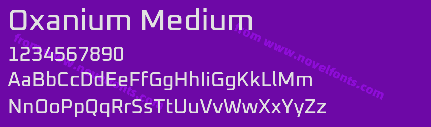Oxanium MediumPreview Oxanium MediumPreview