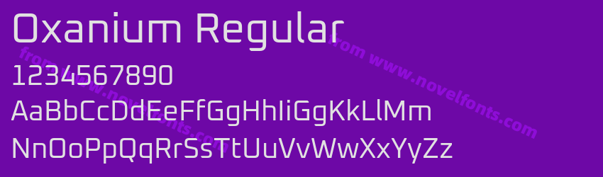 Oxanium RegularPreview Oxanium RegularPreview