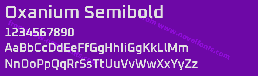 Oxanium SemiboldPreview Oxanium SemiboldPreview