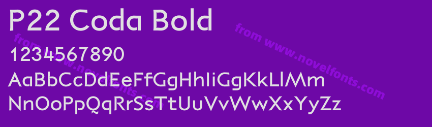 P22 Coda BoldPreview P22 Coda BoldPreview