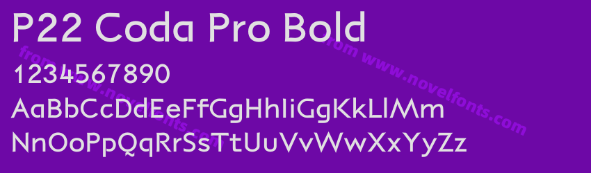 P22 Coda Pro BoldPreview P22 Coda Pro BoldPreview