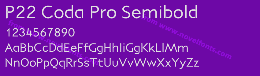P22 Coda Pro SemiboldPreview P22 Coda Pro SemiboldPreview