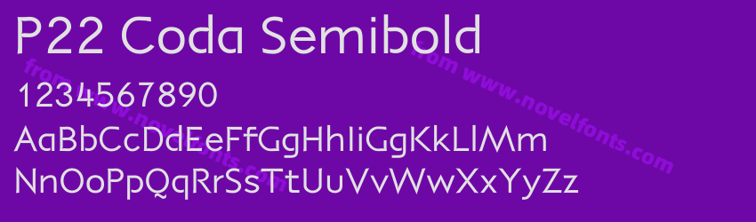 P22 Coda SemiboldPreview P22 Coda SemiboldPreview