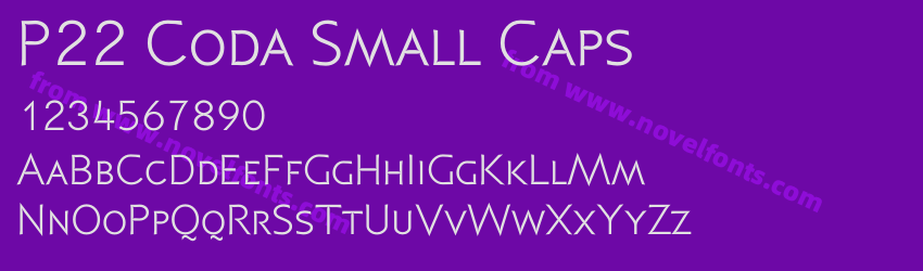 P22 Coda Small CapsPreview P22 Coda Small CapsPreview
