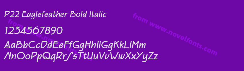 P22 Eaglefeather Bold ItalicPreview P22 Eaglefeather Bold ItalicPreview