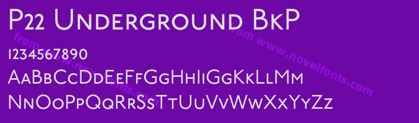 P22 Underground BkPPreview P22 Underground BkPPreview