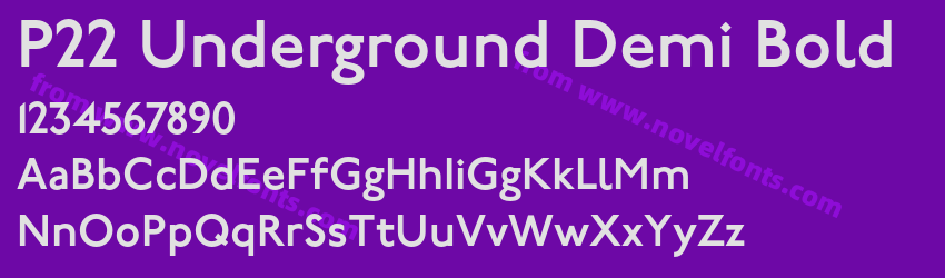 P22 Underground Demi BoldPreview P22 Underground Demi BoldPreview