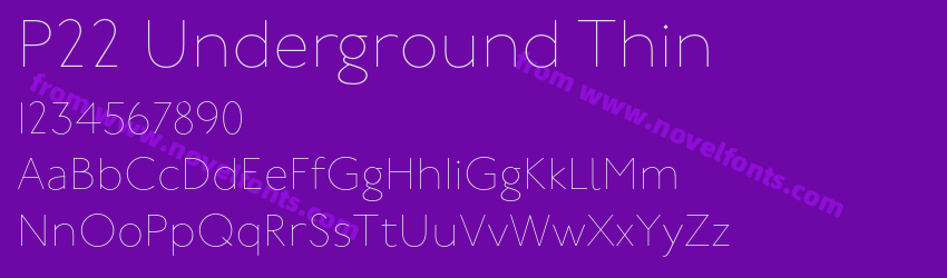P22 Underground ThinPreview P22 Underground ThinPreview