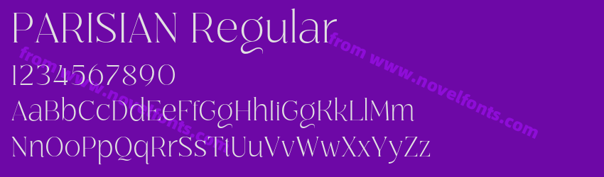 PARISIAN RegularPreview PARISIAN RegularPreview