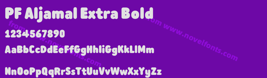 PF Aljamal Extra BoldPreview PF Aljamal Extra BoldPreview