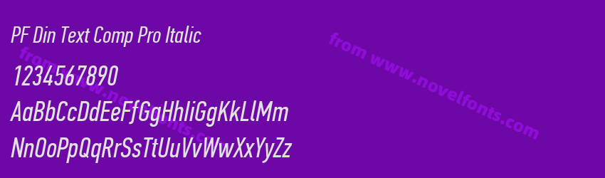 PF Din Text Comp Pro ItalicPreview PF Din Text Comp Pro ItalicPreview