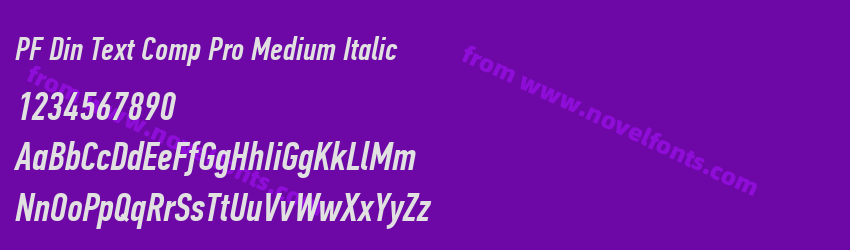 PF Din Text Comp Pro Medium ItalicPreview PF Din Text Comp Pro Medium ItalicPreview