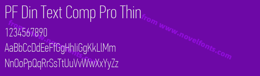 PF Din Text Comp Pro ThinPreview PF Din Text Comp Pro ThinPreview