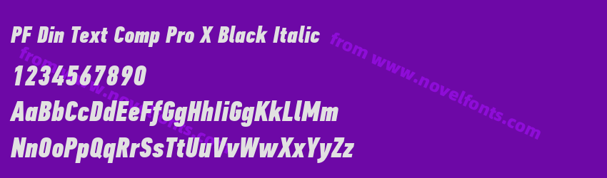 PF Din Text Comp Pro X Black ItalicPreview PF Din Text Comp Pro X Black ItalicPreview