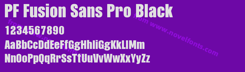 PF Fusion Sans Pro BlackPreview PF Fusion Sans Pro BlackPreview