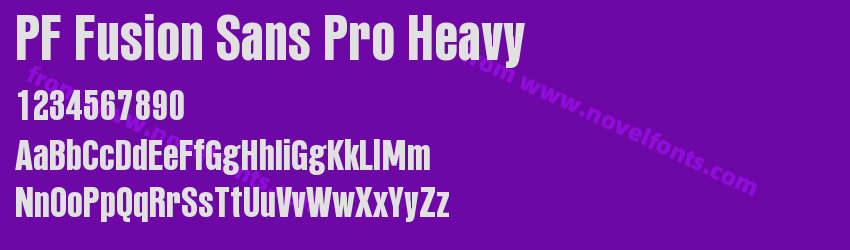 PF Fusion Sans Pro HeavyPreview PF Fusion Sans Pro HeavyPreview
