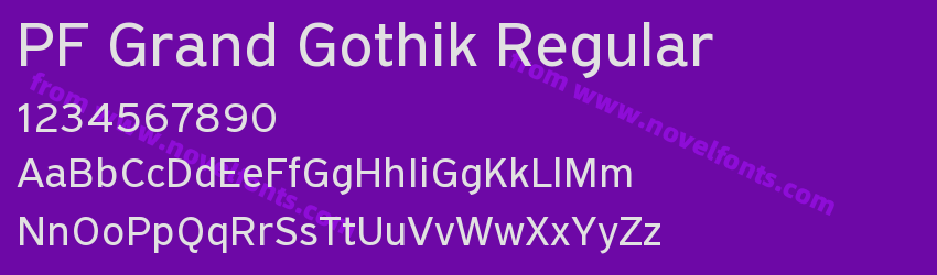 PF Grand Gothik RegularPreview PF Grand Gothik RegularPreview