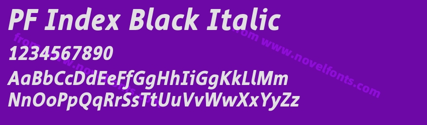PF Index Black ItalicPreview PF Index Black ItalicPreview