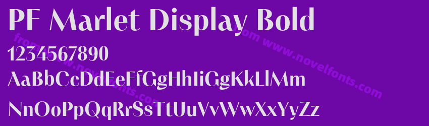 PF Marlet Display BoldPreview PF Marlet Display BoldPreview