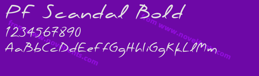 PF Scandal BoldPreview PF Scandal BoldPreview