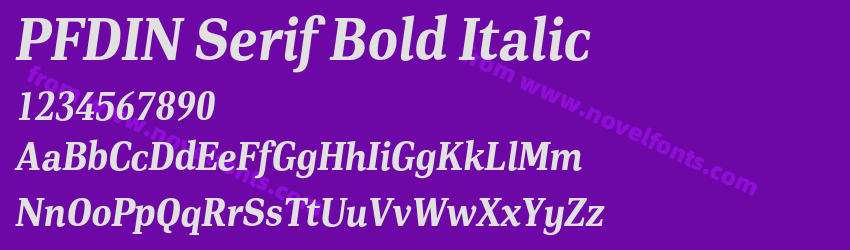 PFDIN Serif Bold ItalicPreview PFDIN Serif Bold ItalicPreview