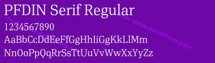 PFDIN Serif RegularPreview PFDIN Serif RegularPreview