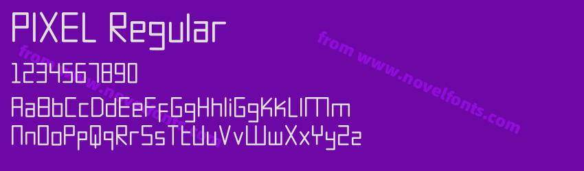 PIXEL RegularPreview PIXEL RegularPreview
