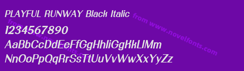 PLAYFUL RUNWAY Black ItalicPreview PLAYFUL RUNWAY Black ItalicPreview