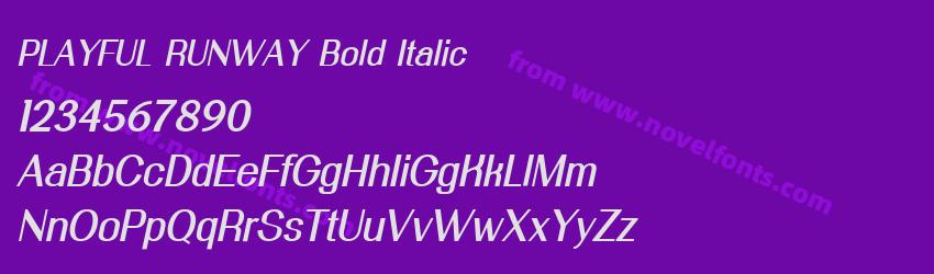 PLAYFUL RUNWAY Bold ItalicPreview PLAYFUL RUNWAY Bold ItalicPreview