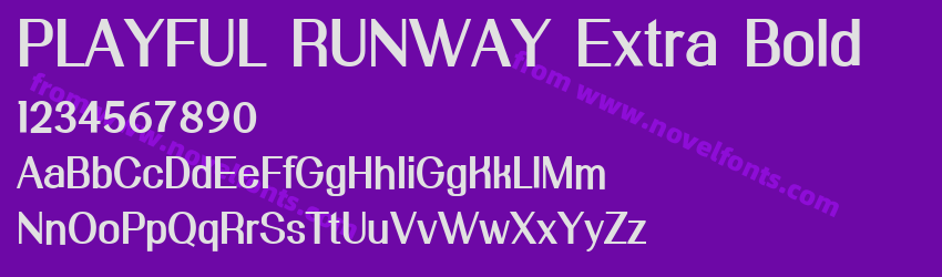 PLAYFUL RUNWAY Extra BoldPreview PLAYFUL RUNWAY Extra BoldPreview