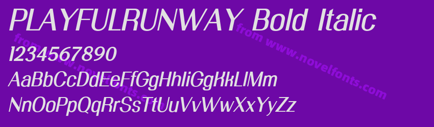 PLAYFULRUNWAY Bold ItalicPreview PLAYFULRUNWAY Bold ItalicPreview