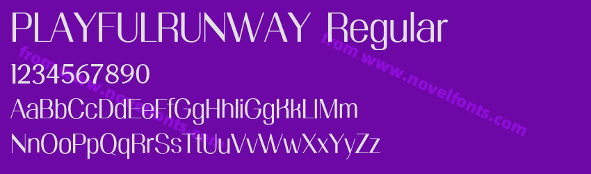 PLAYFULRUNWAY RegularPreview PLAYFULRUNWAY RegularPreview