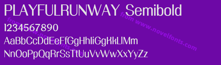 PLAYFULRUNWAY SemiboldPreview PLAYFULRUNWAY SemiboldPreview