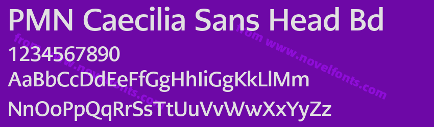 PMN Caecilia Sans Head BdPreview PMN Caecilia Sans Head BdPreview