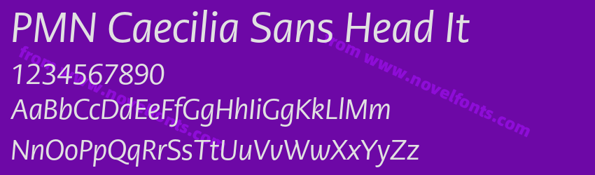 PMN Caecilia Sans Head ItPreview PMN Caecilia Sans Head ItPreview