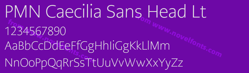 PMN Caecilia Sans Head LtPreview PMN Caecilia Sans Head LtPreview