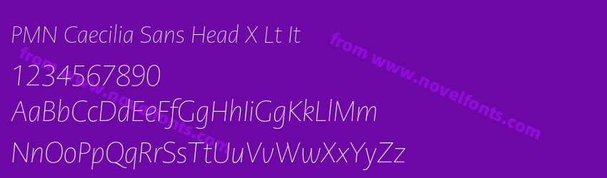 PMN Caecilia Sans Head X Lt ItPreview PMN Caecilia Sans Head X Lt ItPreview
