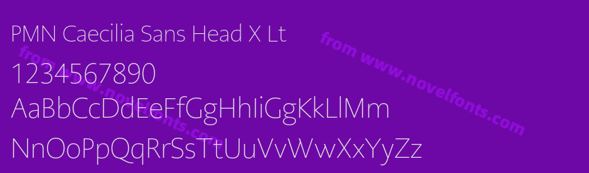 PMN Caecilia Sans Head X LtPreview PMN Caecilia Sans Head X LtPreview