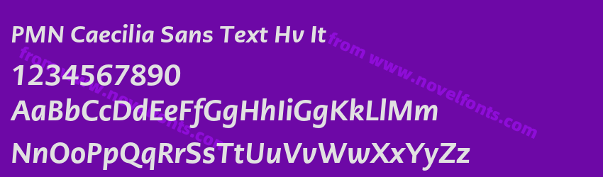 PMN Caecilia Sans Text Hv ItPreview PMN Caecilia Sans Text Hv ItPreview