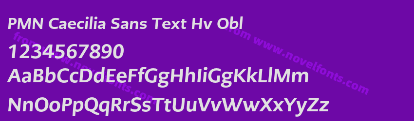 PMN Caecilia Sans Text Hv OblPreview PMN Caecilia Sans Text Hv OblPreview