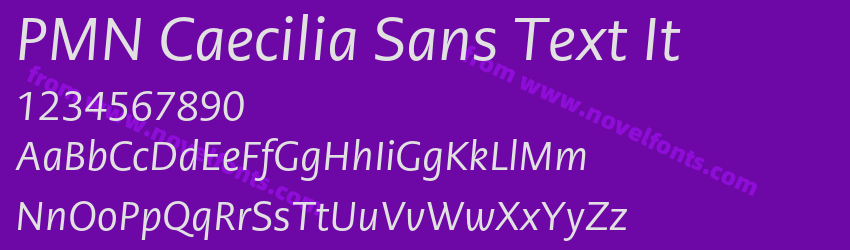 PMN Caecilia Sans Text ItPreview PMN Caecilia Sans Text ItPreview