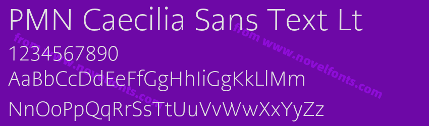 PMN Caecilia Sans Text LtPreview PMN Caecilia Sans Text LtPreview