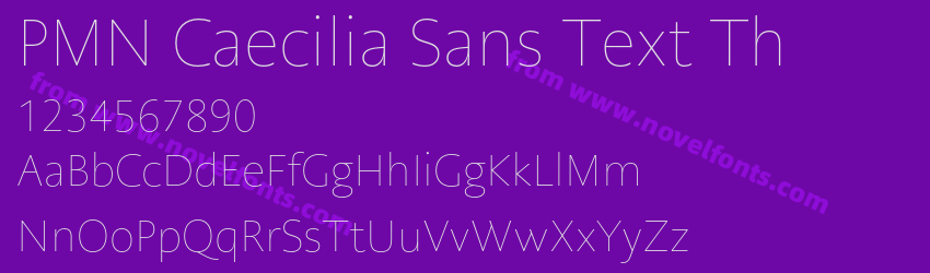 PMN Caecilia Sans Text ThPreview PMN Caecilia Sans Text ThPreview
