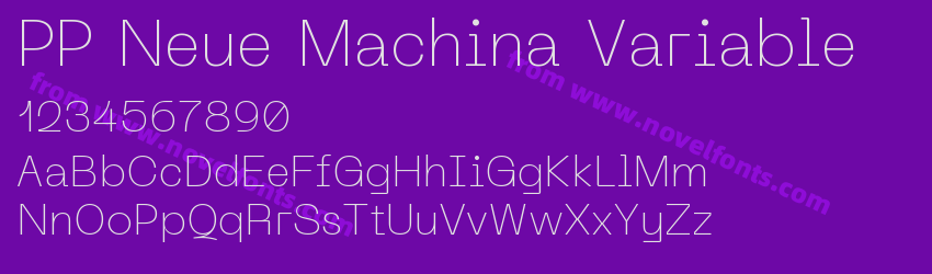 PP Neue Machina VariablePreview PP Neue Machina VariablePreview