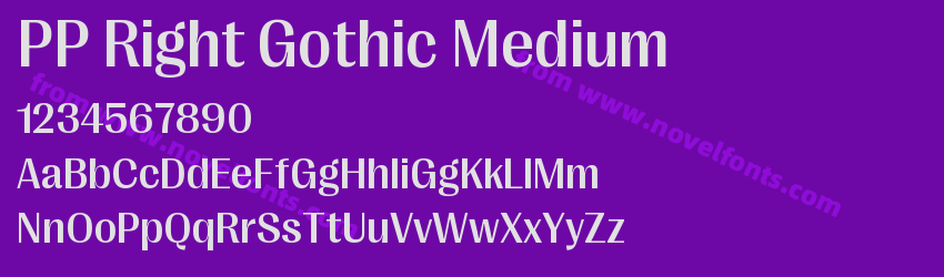 PP Right Gothic MediumPreview PP Right Gothic MediumPreview