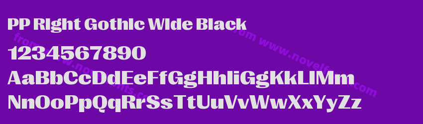 PP Right Gothic Wide BlackPreview PP Right Gothic Wide BlackPreview