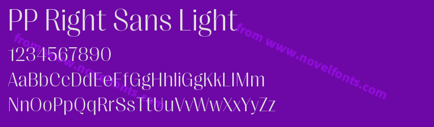 PP Right Sans LightPreview PP Right Sans LightPreview