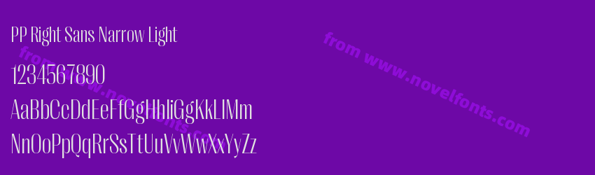 PP Right Sans Narrow LightPreview PP Right Sans Narrow LightPreview